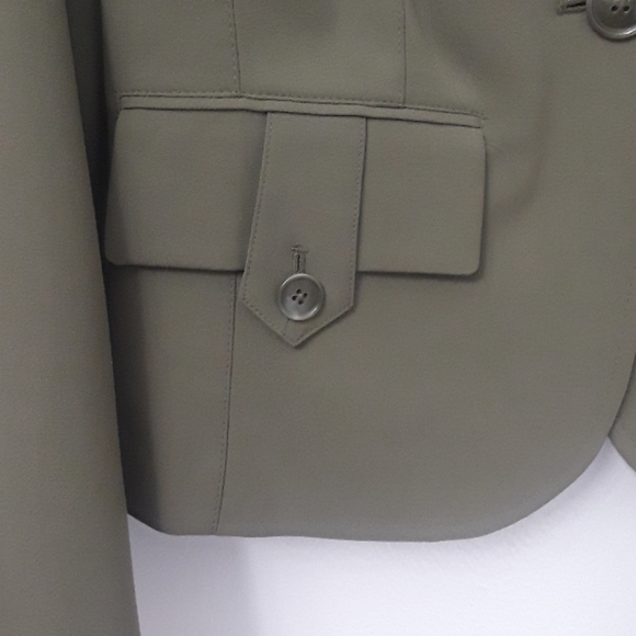 Worthington-Olive Military Inspired Jacket- 8 - Picture 5 of 8